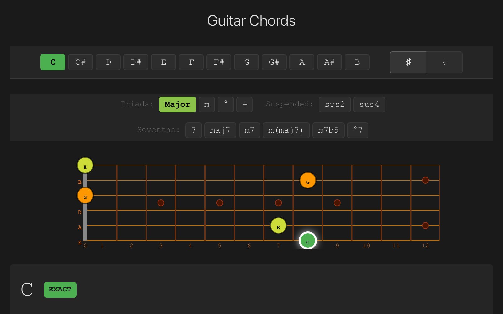 Guitar Chords Screenshot